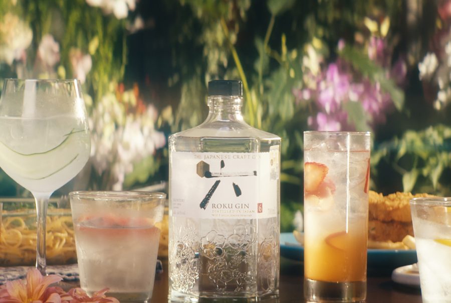 roku gin with assorted cocktails